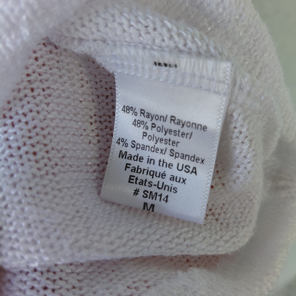 Beyond Yoga White Tank Top Made In USA - Picture 7 of 8